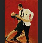 tango dancers by Unknown Artist
